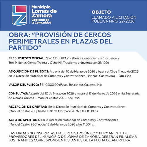 Licitaciones Sin datos  